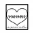 Wallity Zidna dekoracija Amore Prima Vista 2, 49 x 56 cm, Crna