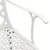 3-dijelni bistro set od lijevanog aluminija bijeli
