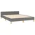 Vidaxl Posteljni okvir brez vzmetnice temno siv 140x190 cm blago