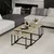 Hanah Home klub sto Levada 9306, 90,45,45 cm, hrast Bona