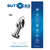 ToyJoy Buttocks The Glider Vibrating Metal Buttplug Medium Silver