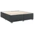 vidaXL Box spring postelja z vzmetnico črna 200x200 cm umetno usnje