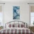 Slika dekorativne veje v modrih oblikah - 30x60