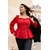 Trendyol Curve Ženska bluza Tbbaw26Af00051, Crvena