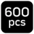 Komplet 600 plastičnih sponk. 19-159