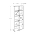 Hanah Home Polica za knjige Ktp-910-Bk-1, 75x188x30 cm, Bela