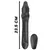 Ibiza Strapless Vibrator with Remote Control Push Button Black