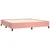 Vidaxl Box spring postelja z vzmetnico roza 200x200 cm žamet