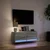 Zidni TV ormarić s LED svjetlima siva boja hrasta 100x31x38 cm