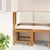 Vidaxl Vrtni Stol z blazino Rjava 50 x 50 x 91cm Trden akacijev les