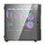 darkFlash Računalniško ohišje DARKFLASH DK431 Glass + 4 RGB ventilatorji (črno)