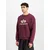 ALPHA INDUSTRIES Majica ecru/burgund