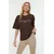 Trendyol Milla Ženska majica TWOSS19GH0034, Braon