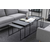 Design Scandinavia Kavna mizica Infinity (SET 3), črna