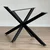 Hanah Home Nogari za sto Ahtapot, 150x71x78 cm, Crni