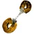 NMC Kovinske lisice s krznom Lion Mane Love Cuffs