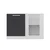 Hanah Home kuhinjski element Minar 4137, 120 cm, beli / antracit
