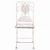 shumee Eleganten vrtni stol Shabby Chic v barvi Ecru