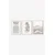 Wallity slika 3Dartsoho65, 3 dijela, 33 x 48 cm