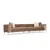 Atelier del Sofa Trosed Como 90x72x344cm Bež