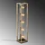 Aberto Design Podna lampa Kafes 13745, 21 x 21 x 102 cm, 250 cm Kabl, E27, Zlatne boje
