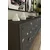 Hanah Home komoda Moka 180, 180 cm, antracit / srebrna