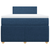 vidaXL vidaXL Box spring postelja z vzmetnico moder 120x200 cm blago, (21291587)