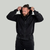 STRIX Zip Hoodie Washed Black