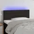 Vidaxl LED posteljno vzglavje črno 80x5x78/88 cm blago