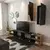Hanah Home TV komoda Zebra - crna, tikovina