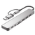 Gembird A-CM-COMBO8-06** Adapter, 8 portova, USB3.0, USB2.0, SD, 3.5mm)