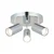 Opviq Luster Oktano-51-23, O6, 12cm, IP20 Srebrne boje