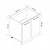 Hanah Home kuhinjski element Minar 7975, 80 cm, beli