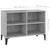 TV ormarić s metalnim nogama siva boja betona 69,5 x 30 x 50 cm