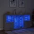 Komoda s LED svjetlima siva boja betona 202x37x100 cm
