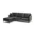 Atelier del Sofa Ugaona garnitura Reya Antracit