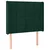 LED uzglavlje tamnozeleno 83x16x118/128 cm baršunasto