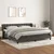 Vidaxl Box spring postelja z vzmetnico temno siva 200x200 cm žamet
