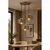 Luster na sajli IGNIA 3xE27/60W/230V braon/zlatna
