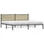 Vidaxl Kovinski posteljni okvir brez vzmetnice sonoma hrast 193x203 cm