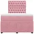 Vidaxl Box spring postelja z vzmetnico roza 120x190 cm žamet