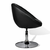 vidaXL Klubski stol 2 kosa umetno usnje črne barve