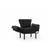 ATELIER DEL SOFA Fotelja Nitta Single Black
