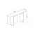 Hanah Home Luxe Komoda, Sivo-Crna