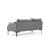 Atelier del Sofa Ugaona garnitura Leo 90x65x255cm Siva