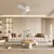 ZEVENTI - LED plafonski ventilator AUREX LED/24W/230V Wi-Fi Tuya bela + daljinski upravljač