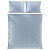 Bio:Vio POSTELJNINA 200/200 cm saten modra