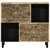 Vidaxl Stranska omarica 80x33x75 cm trden mangov les