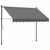 Tenda na uvlačenje antracit 250 x 150 cm od tkanine i čelika