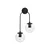 Opviq Zidna lampa E14 Socket, Crna